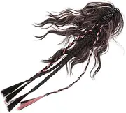 SHERCHPRY Curly Ponytail Extension for Women Easy to Maintain Decorative Braid Clip Vibrant Colored Hair Extension for Parties Weddings and Everyday Wear