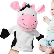 Animals Finger Puppet, Cute Stuffed Puppets with Movable Mouth, Funny Cartoon Doll, Theater Performance Supplies for Boys and Girls