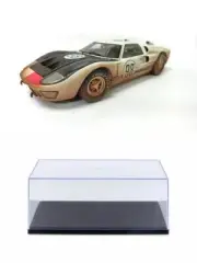 DIECAST CAR W/DISPLAY CASE 1966 FORD GT40 MK II #98 (DIRTY VERSION) SC432W 1/18