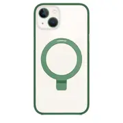 MagSafe Phone Case For iPhone 13 with Kickstand Ring Shockproof Magnetic Case - Green