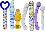 7 Types Set Crystal Glass Anal Plug New Top Unique Design Sex Toy Adult Products Crystal Glass SM G-spot Pleasure Anal Butt Plug Stimulator