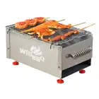 Portable 30cm Mini Charcoal Hibachi BBQ Camping Barbecue Grill