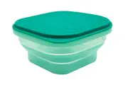 Marcus & Marcus Green Collapsible Snack Container Food Stroage w/Lid Silicone