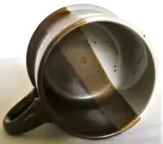 New~OTAGIRI~Japan~STONEWARE~Brown~Gray~SPECKLED MUG~Loop Handle~CERAMIC~3"x31/2"