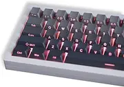 Grey Gradient Keycaps, Pbt Doubleshot Cherry Profile, Side Printed, Backlit Shine Through, 136 Key Set for Mechanical Keyboard 61/64/84/87/104/108