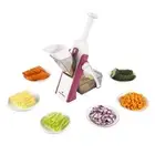 ONCE FOR ALL Safe Mandoline Slicer 5 in 1 Vegetable Cutter, Strips Julienne Dice