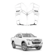 For Isuzu D-Max Dmax Ute 2021-2024 Chrome 2PCS Rear Tail Light Lamp Cover