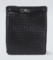 [Bottega Veneta] Bottega Veneta Flat Andiamo Intrecciato leather messenger bag
