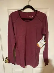 NWT Smartwool NTS Micro 150 100% Merino Pattern Baselayer Crew. Large.