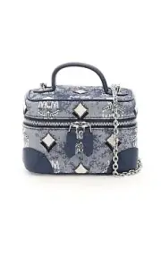 MCM Mini Rockstar Vanity Case in Vintage Monogram Jacquard