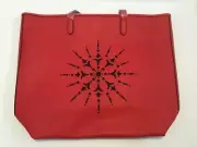 Brand New Crabtree & Evelyn Red Lasercut Tote Shoulder Bag with Tags