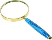 ARTSEWPLY Handheld Optical Glass Magnifying Glass for Seniors Portable Magnifier Tool with Handle for Reading Science Exploration and Low Vision Assistance