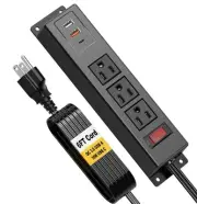 Wall Mount Power Strip with USB, 6 in 1 Mountable Power Strip Surge Protector...