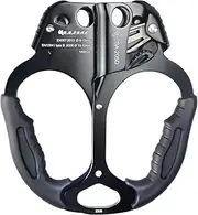 S.E.PEAK Hand Ascender CE Certified Strong Rappelling Gear Equipment with Ergonomic Rubber Handle for Rock Climbing Tree Arborist, Climbing Rescue Caving, Mountaineering, 8~13MM Rope, Right/Left Hand