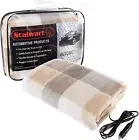 Stalwart 75-BP1010 Electric Blanket-Heated 12V Polar Fleece Travel Throw for Car