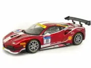 BBURAGO 18-26308 FERRARI 488 CHALLENGE #11 1/24 CANDY RED WITH WHITE ACCENTS