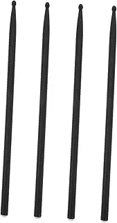Mikinona 4pcs Carbon Fiber Drum Sticks Drum Supplies Drumstick Drummer Accessories Drums Sticks Percussion Instrumentstick Drum Accessories Carbon Fiber and Other Synthetic Materials Black