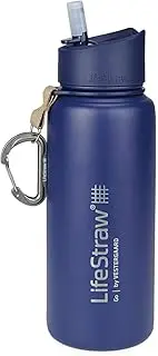 LifeStraw Go 2-Stage Filter Bottle Unisex-Adult, Blue, 650 ml