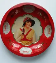 Coca Cola Bowl--Lady Holding Bottle of Coca Cola-The Drink of All The Year) 1995