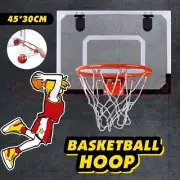 Mini Basketball Hoop Door Wall Mounted Kids Sport Backboard Indoor
