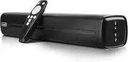 Small Sound Bars for TV, AUEEDS 50W 16-Inch Ultra Slim Mini Surround Soundbar TV Speakers System with Wireless Bluetooth 5.0 Optical AUX USB Connection, 3 Equalizer Modes, for 4K & HD TVs