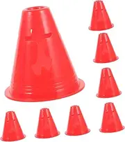 BESPORTBLE Sign Barrel Obstacle Colorful Cones Exercise Fitness Cone Field Marker Cone Agility Disc for Soccer Small Traffic Cones Soccer Practice Cones Obstacle Cones Red Pe