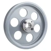 Cast Iron 9.25" Dual Groove Belt A Section 4L Pulley w/ 1-3/16" Sheave Bushing
