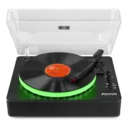 Fenton RP162LED Record Player with Coloured LED & Bluetooth