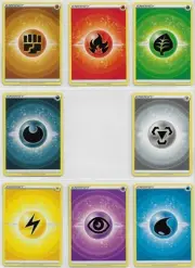 POKEMON Astral Radiance NM COMPLETE SET Com NON-holo Basic ENERGY CARDS Lot of 8