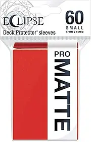 Ultra Pro Eclipse Matte Deck Protector Sleeves, Apple Red, Small (Pack of 60)