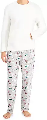 Family PJ Matching Polar Bears Family Pajama Set Men White Polar XL