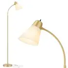 Floor Lamp for Living Room, Adjustable Gooseneck Standing Lamp with White Pla...