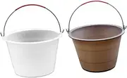 COHEALI 2pcs Durable Plastic Cement Bucket Thickened Storage Barrel for Construction Sites Multi Functional Use as Trash Bin Cement Storage Strong and Design