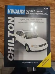 Chilton VW Volkswagen Audi Passat 1998-05 A4 1996-01 Repair Manual 70700 Sealed