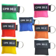 10pcs Keychain Resuscitation CPR Mask First Aid Training 30:2 CPR Face Shield