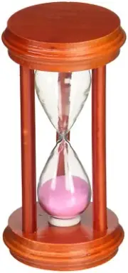SHINWA Wood Hourglass Stand for 3 Minute Timer Home Coffe 70551