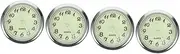 ULTECHNOVO 2sets Car Clock Tiny Clock Car Mini Clock Stick on Clock Vehicle Clock Car Dashboard Clock Digital Clock for Car Dashboard Clock Shaped Car Pendant Clock Small Clocks Metal 2pcs*2