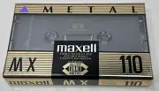 Maxell MX 110 Metal Type IV Blank Audio Cassette Tape - NEW SEALED Japan