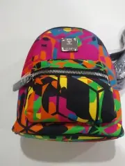 Mcm Stark Mini Nylon Backpack Crossbody Camo