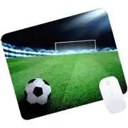 Football Soccer Ball Pattern Truncated Icosahedron Grass Field Goal Mousepad