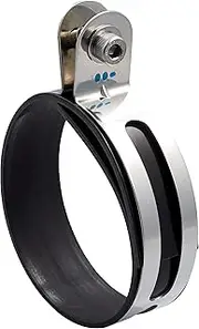 209-271 Motorcycle Parts Muffler Band, Stainless Steel, Puncher Type, Heat Resistant Rubber Included, Up to 286°F (130°C), 3.9 inches (100 mm)