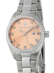 Maserati R8853100509 Pink Dial Silver Stainless Steel Womens Watch