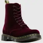 NWT Dr.Martens 1460 Pascal Velvet Lace-Up Combat Ankle Womens Boots, 5US (36EUR)