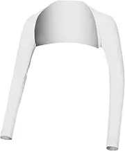 Cool Arm Sleeves Ice Silk Shawl Cuffs Sunscreen Gloves Full Arm Coverage Elbow Protectors White m