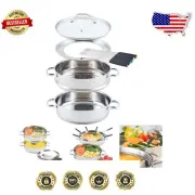 Versatile 3.5qt Cookware Set - Induction Compatible & Oven Safe, Includes Fondue