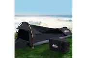 Weisshorn Camping Swag Single Biker Tent Free Standing Canvas Ripstop Grey