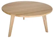SK Designer Living Replica Hans Wegner CH008 Round Wood Coffee Table