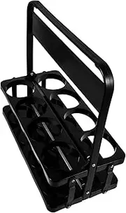 SUPVOX Cages Beer Basket with Handle Beer Rack Folding Beer Basket Beer Bottle Rack Reusable Drink Carrier Coffee Carrier Cup Water Bottle Stand Bottle Organizer Black Pp re-usable