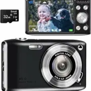 Digital Camera With 2.88” IPS Screen 48MP 4K For Photo & Video 16X Zoom (black)