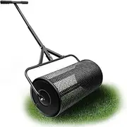 Lawn and Garden Compost Spreader, Lawn Roller, Durable Lightweight Metal Mesh Spreader, Compost, peat Moss, Topsoil, Seeding, Durable and Lightweight Multi-Purpose Manure Spreader(42 * 42 * 68cm)